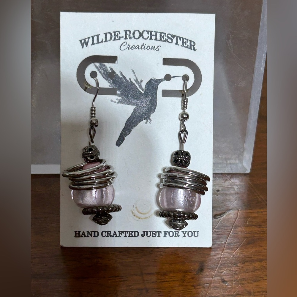 Nickel Free Hand Crafted Boho Style Earrings
Glass Beads Silver Rings